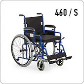 Кресло-коляска Армед H-040 (механическая, стальная, 18 дюймов литые)