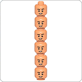 Столбик голов LEGO Палпатин (пластик)