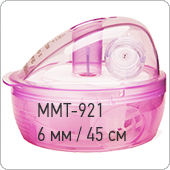 Инфузионный набор Mio MMT-921 (6 мм / 45 см) розовые, 10 штук