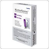Тест-полоски КетоСенс 50 штук (KetoSens b-ketones) для CareSens Dual на кетоны
