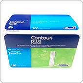 Тест-полоски Контур Плюс 100 штук (Contour Plus)