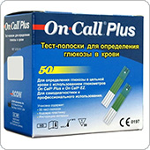 Тест-полоски Он Колл Плюс (On Call Plus), 50 штук