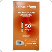 Тест-полоски Элта-Сателлит ПЛЮС 50 штук (ПКГ-02.4)