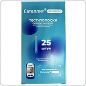Тест-Полоски Элта-Сателлит Экспресс, 25 штук