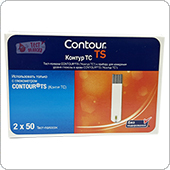 Тест-полоски Контур ТС 100 штук (Contour TS)