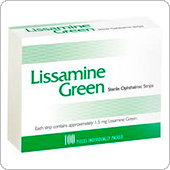 Тест-полоски офтальмологические Lissamine Green на лиссаминовый зеленый, 100 штук