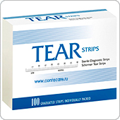 Тест-полоски офтальмологические TearStrips для пробы Ширмера, 100 штук