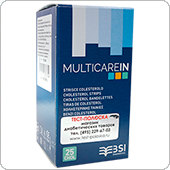 Тест-полоски Multicarein на холестерин, 25 штук