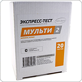 ИммуноХром-2-МУЛЬТИ-Экспресс (морфин и марихуана в моче), 20 тестов