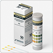 Тест-полоски Биоскан на глюкозу, белок и pH (кислотность) в моче, 50 штук (04.2023)