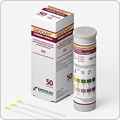 Тест-полоски Биоскан на глюкозу и ацетон (сахар и кетоны) в моче, 50 штук