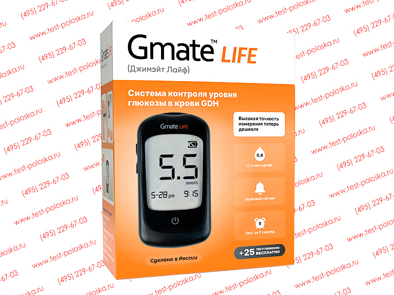 Купить Глюкометр GMate Life Джимейт лайф производство Россия Иркутск