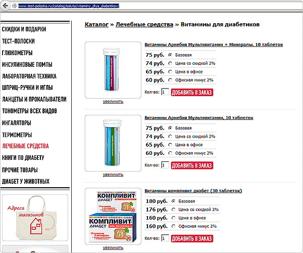 Витамины для больных сахарным диабетом - краткий обзор