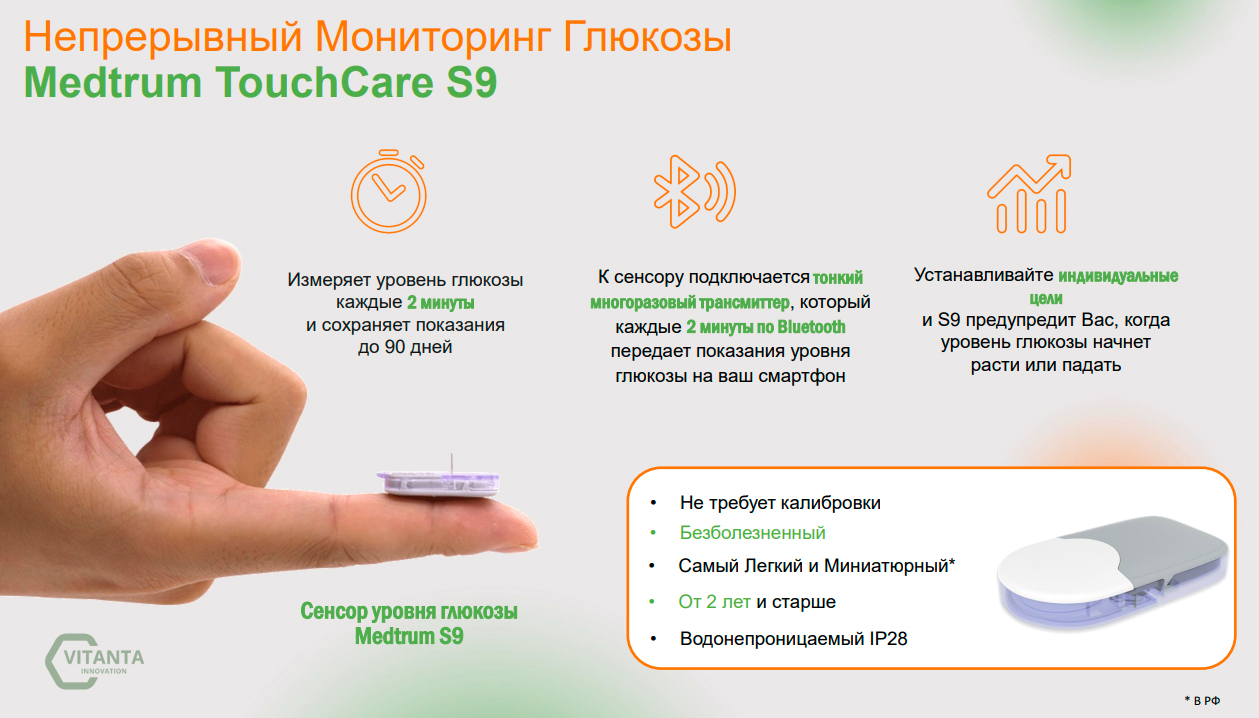инсулиновая патч-помпа (аналог Омнипода) medtrum Nano
