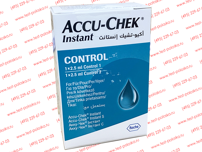 Контрольный раствор для глюкометра Аккучек Инстант accuchek instant ...