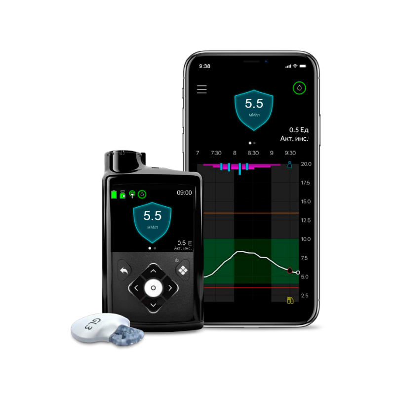 Инсулиновая помпа Medtronic MMT-780G нового поколения Minimed