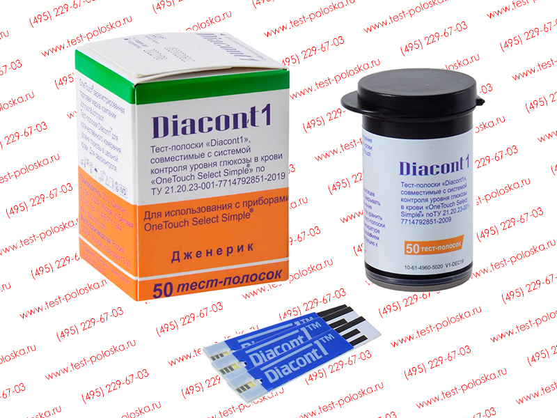 Тест-полоски Диаконт-1 (Diacont-1) где купить полоски для глюкометра ...